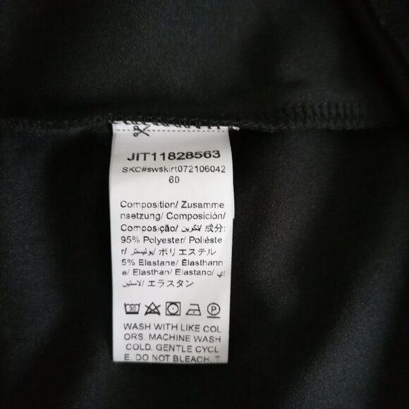 Shein Womens Black Side Slit Zipper Straight Pencil Skirt Plus Size 3XL - Picture 6 of 7